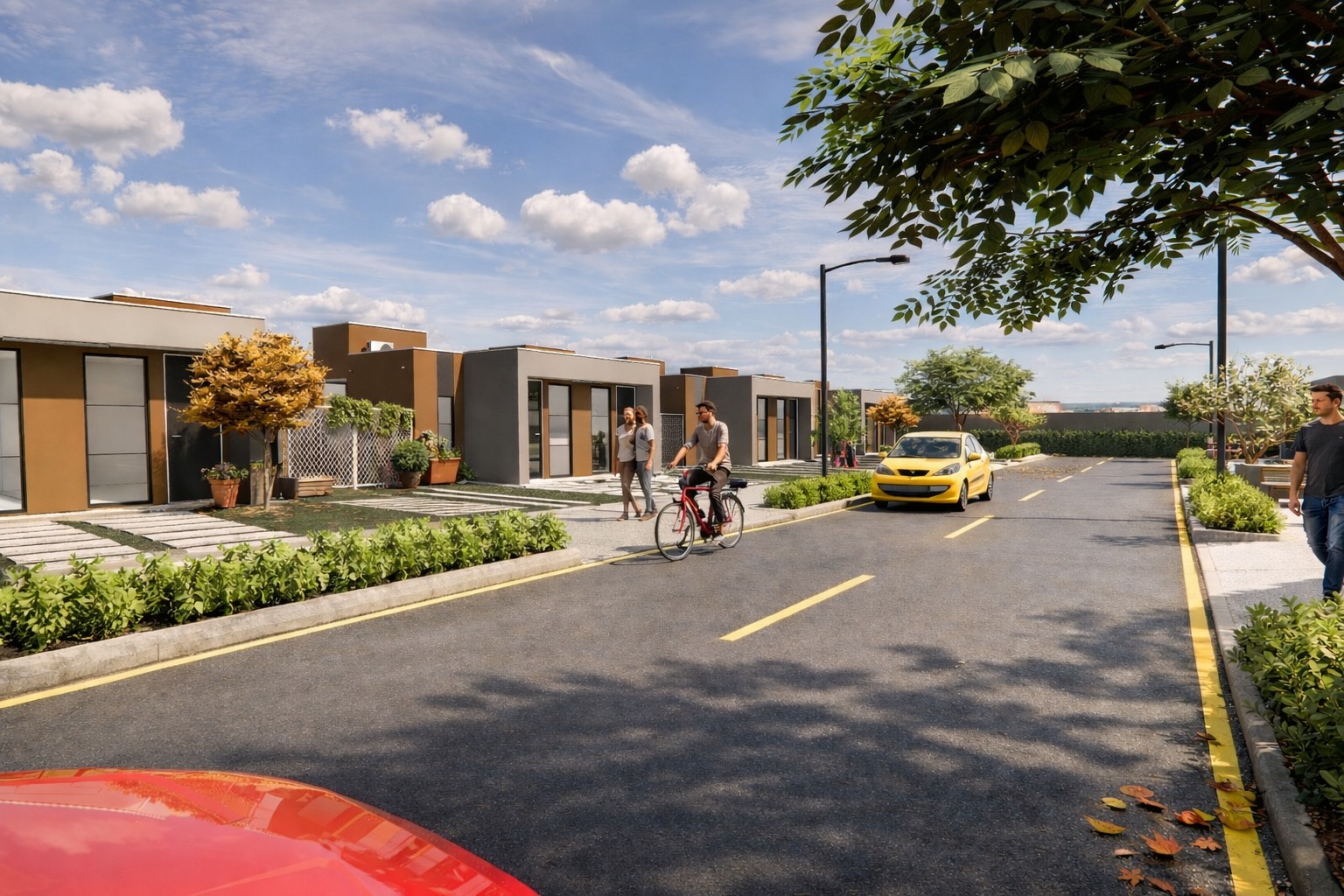 Perspectiva ilustrativa de empreendimento residencial